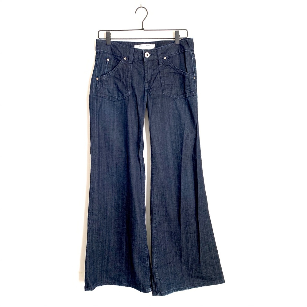 Hudson Wide Leg Dark Wash Denim Jeans Size 27
